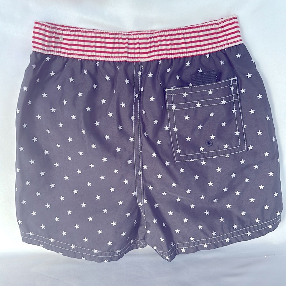 VINTAGE 2002 SET OF 2 BABYGAP PATRIOTIC SWIMSUIT TRUNKS 12-18 MONTHS - LIKE NEW! - Picture 7 of 13